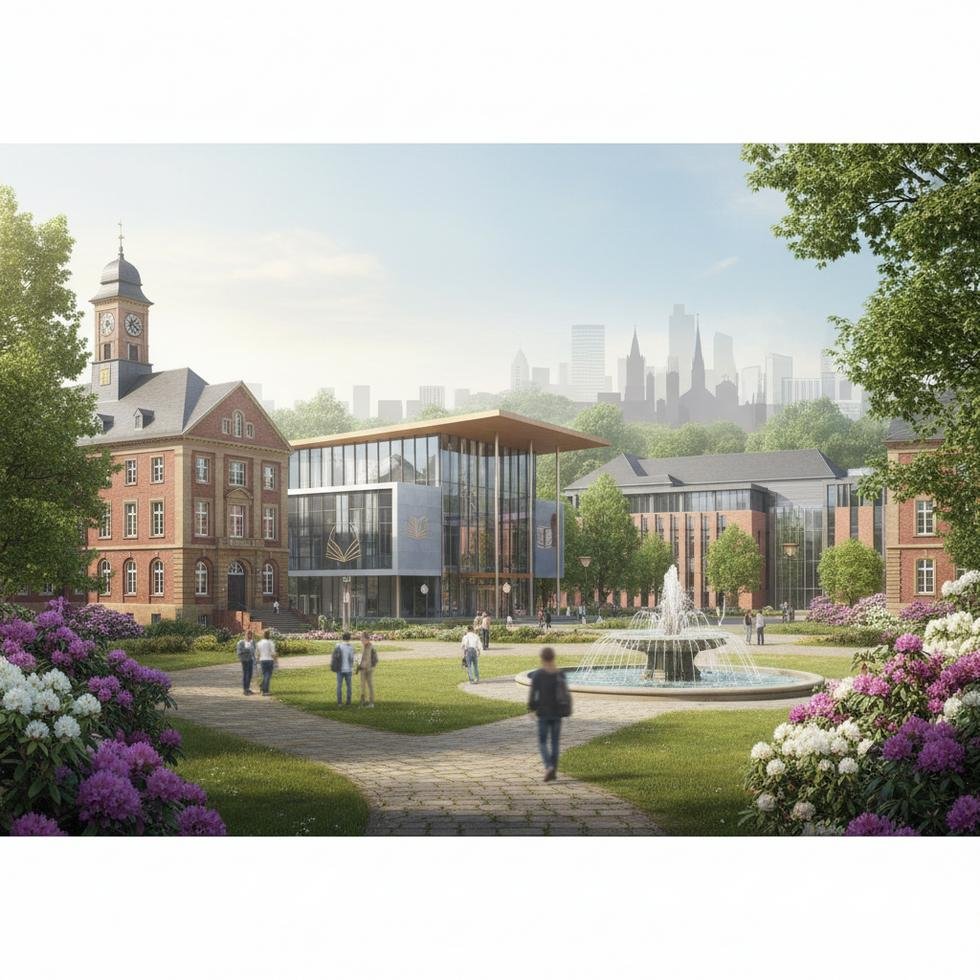 Mönchengladbach üniversiteler kampüsü ve eğitim ortamı