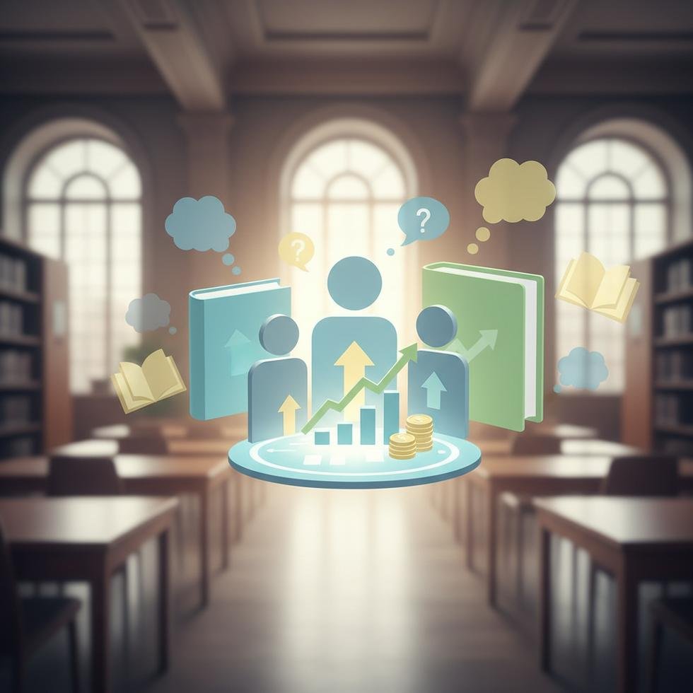 Öğrenciler finansal eğitim hakkında tartışıyor.