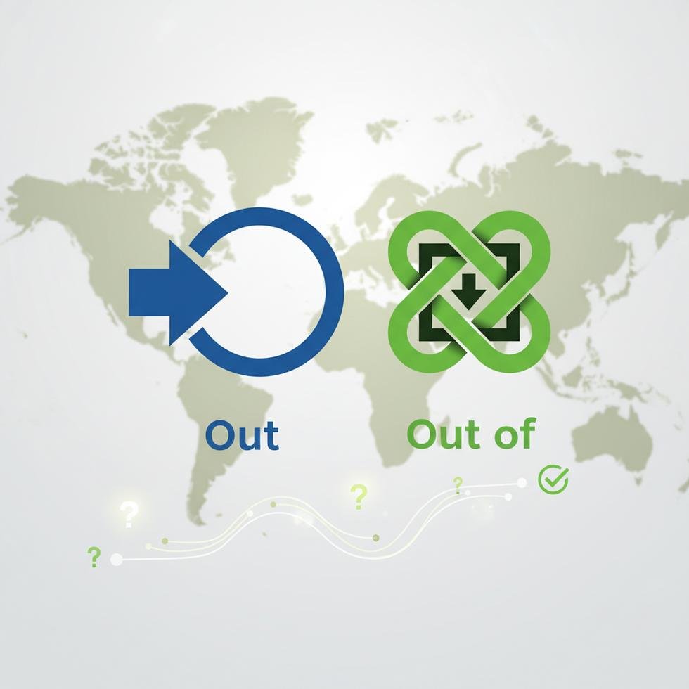 Out ve Out of ifadelerinin doğru kullanımı ile ilgili tablo ve örnekler