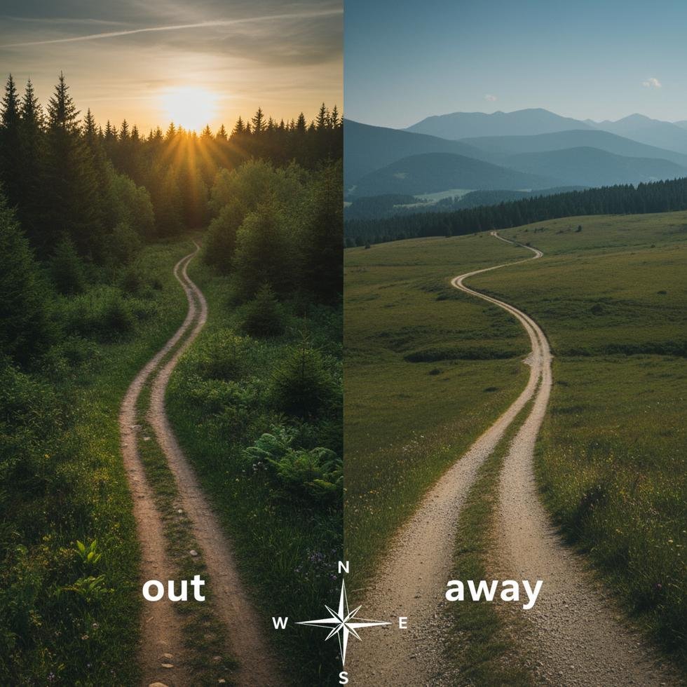 Out ve Away İngilizce Kelimelerinin Yazılışı ve Anlamları