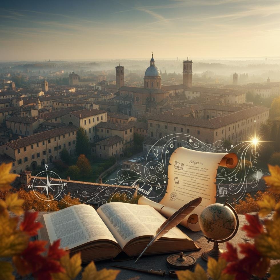 Padova Üniversitesi kampüsü ve öğrenciler