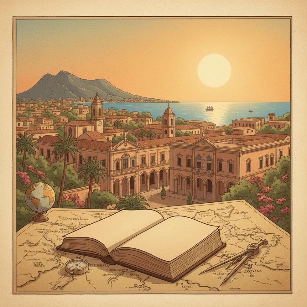 Palermo’da üniversite eğitimi için tarihi şehir ve kampüs manzarası