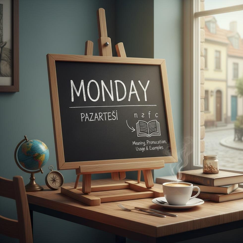 Pazartesi kelimesinin İngilizce öğrenim rehberi