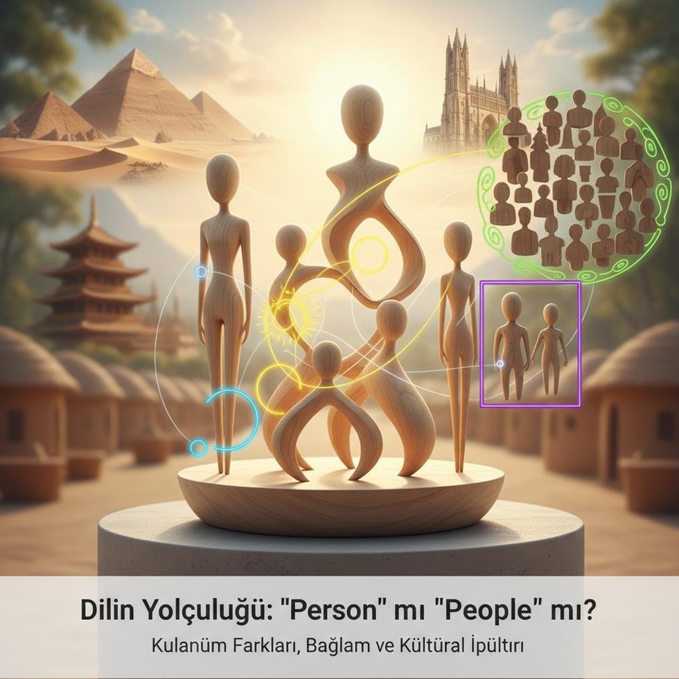 İngilizce person, people ve persons kelimelerinin doğru kullanımı üzerinde çalışan kişi