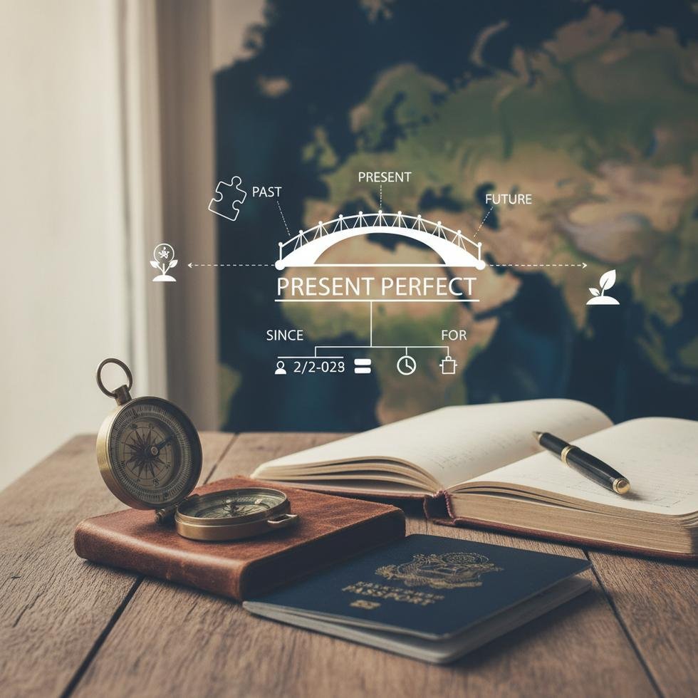 İngilizce Present Perfect Tense kullanımını gösteren tablo ve örnekler