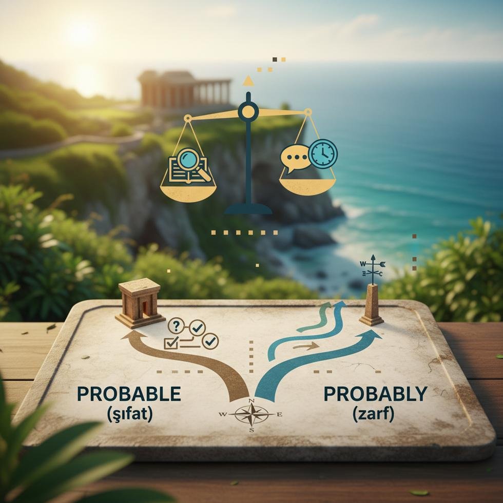 Probable ve probably kelimelerinin İngilizce dilinde farkları ve kullanımı