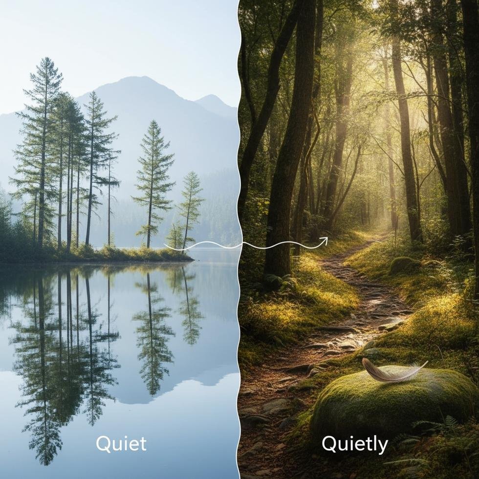 Quiet ve Quietly kelimelerinin kullanımı ve farkları hakkında bilgilendirme