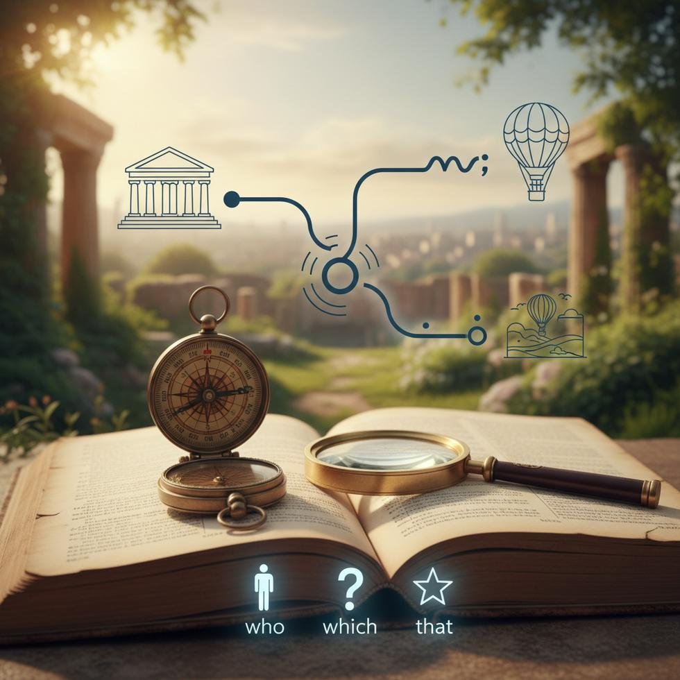 Relative clauses akademik bir tablo ve örneklerle açıklanıyor