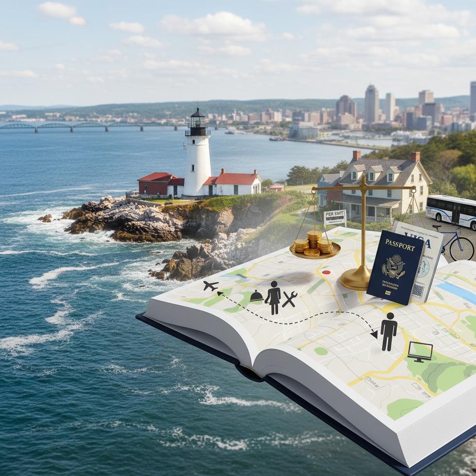 Rhode Island sahil manzarası ve Work and Travel deneyimi