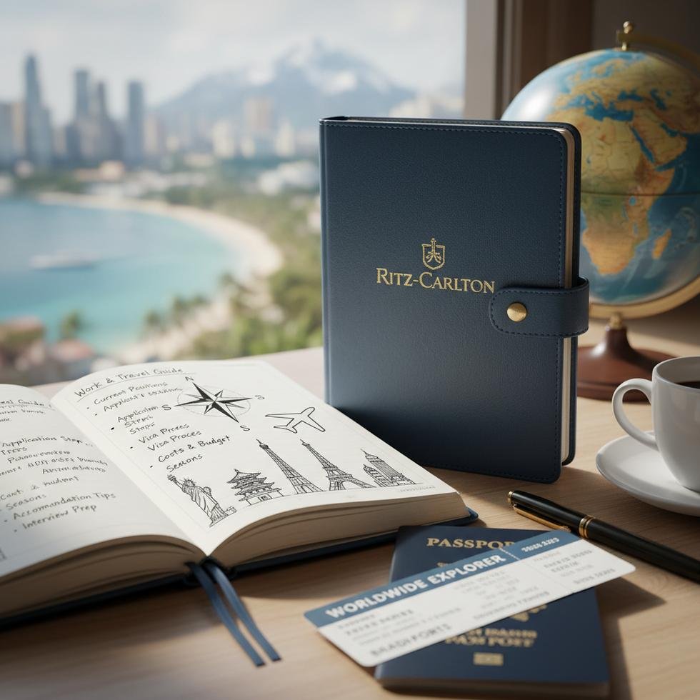 Ritz-Carlton Work and Travel programı kapsamında bir otelde çalışan genç öğrenciler