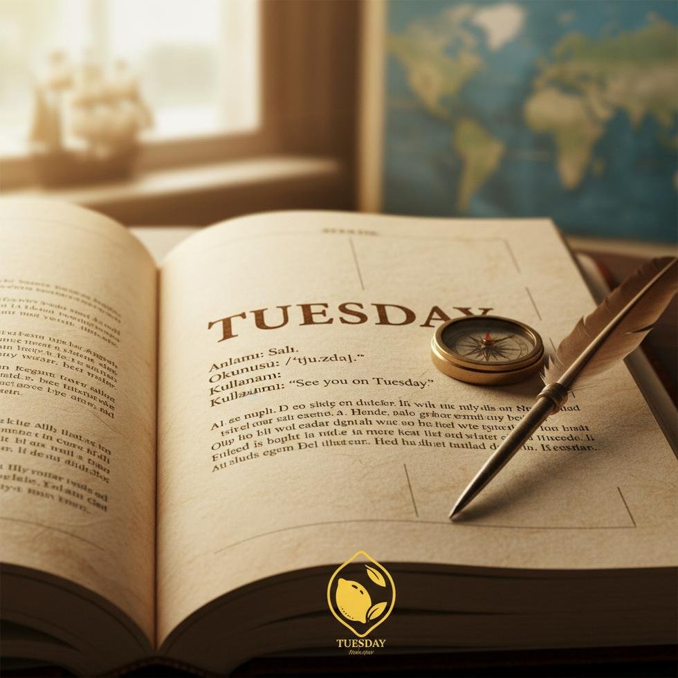Tuesday kelimesinin İngilizce yazımı ve kullanımı