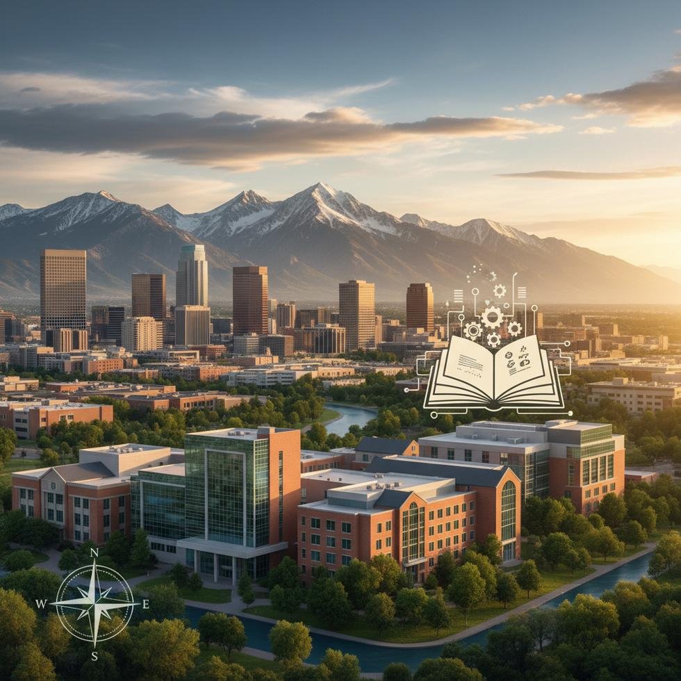 Salt Lake City üniversite kampüsünden genel görüntü