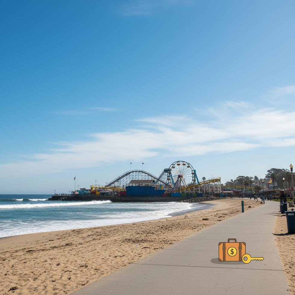 Santa Cruz Beach Boardwalk eğlence parkında yaz işi deneyimi