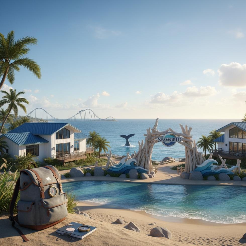 SeaWorld'de Work and Travel programı kapsamında bir tema parkta çalışan gençler