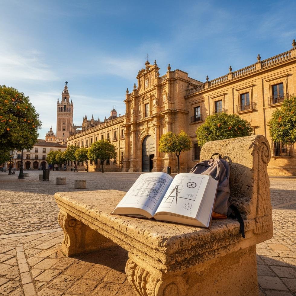 Sevilla’da üniversite öğrencileri kampüs alanında