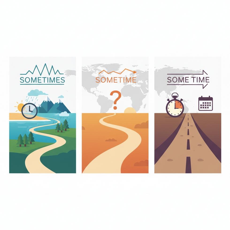 Sometimes ve Sometime kelimelerinin doğru kullanımı