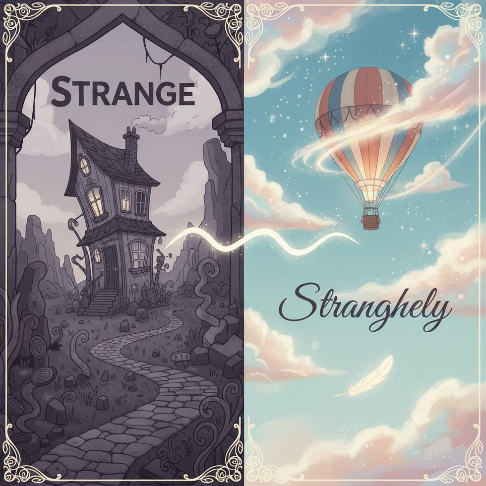 Strange ve Strangely kelimelerinin İngilizce doğru kullanımı ile ilgili rehber görseli