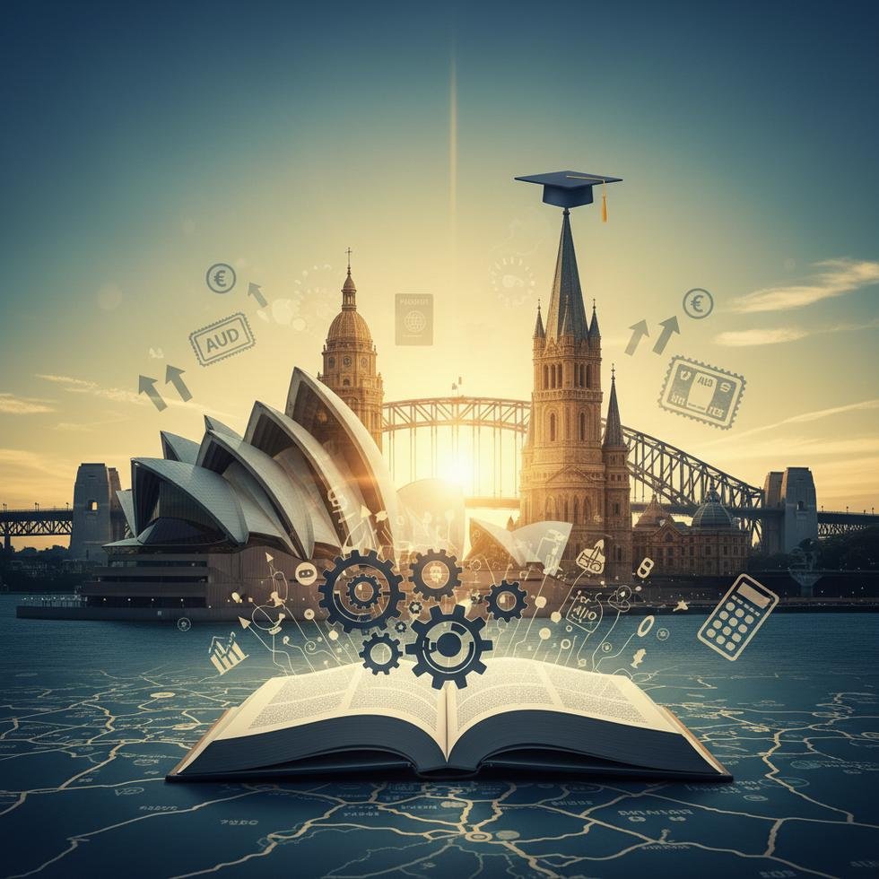 Sydney’de üniversite kampüsü ve öğrenciler