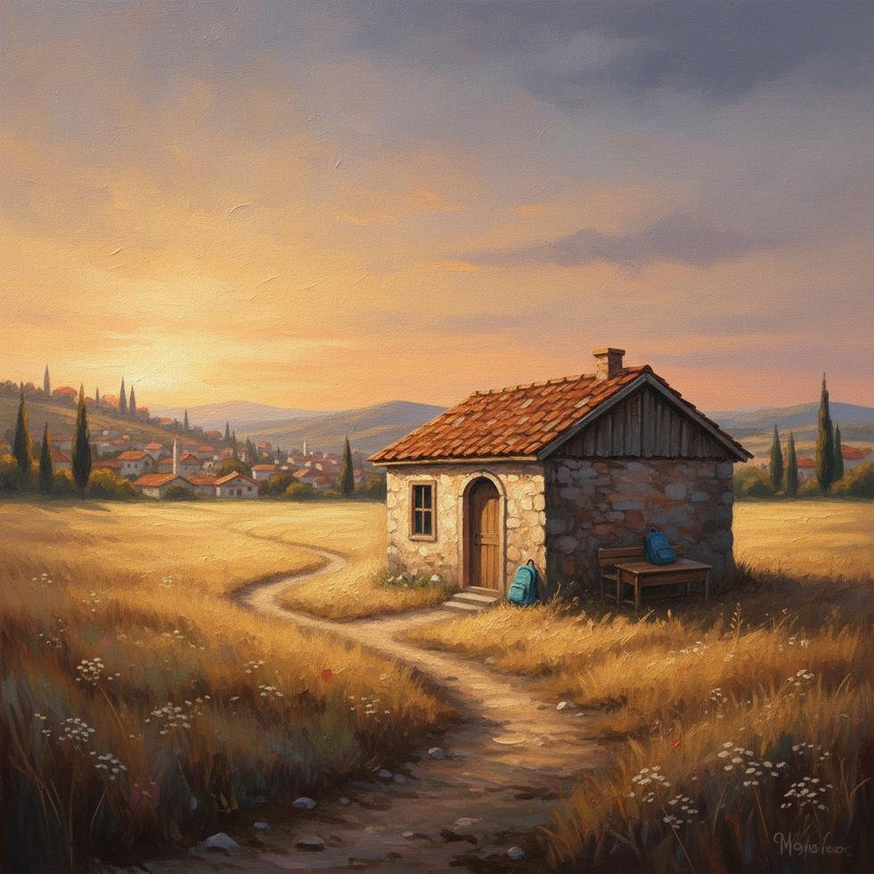 Tek öğrencili ilkokulun görüntüsü