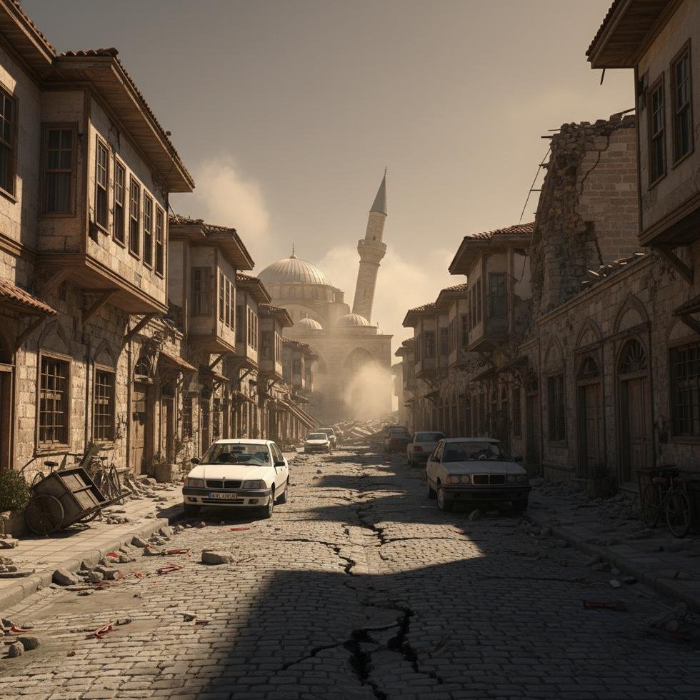 Tokat'ta meydana gelen deprem anı görüntüleri