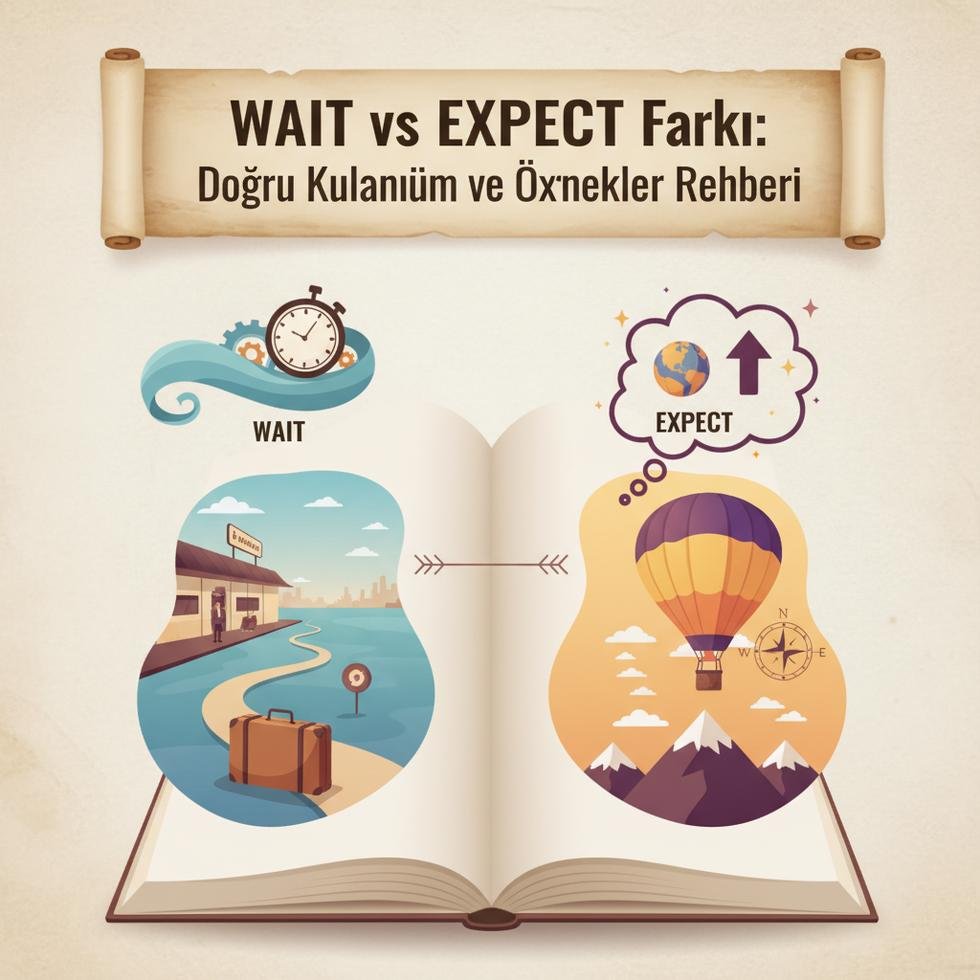 Wait ve Expect kelimelerinin doğru kullanımı ve farklarının anlatımı