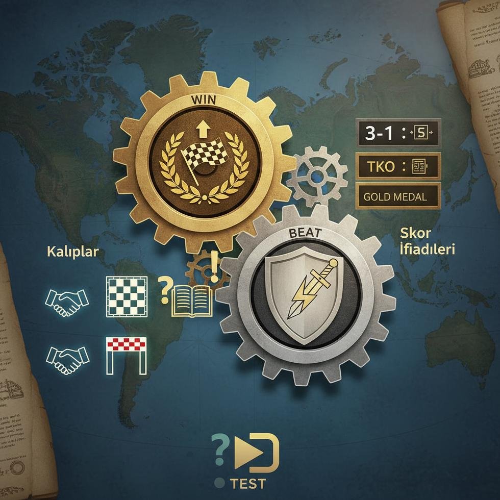 Win ve Beat fiillerinin farklarını anlatan eğitim içeriği