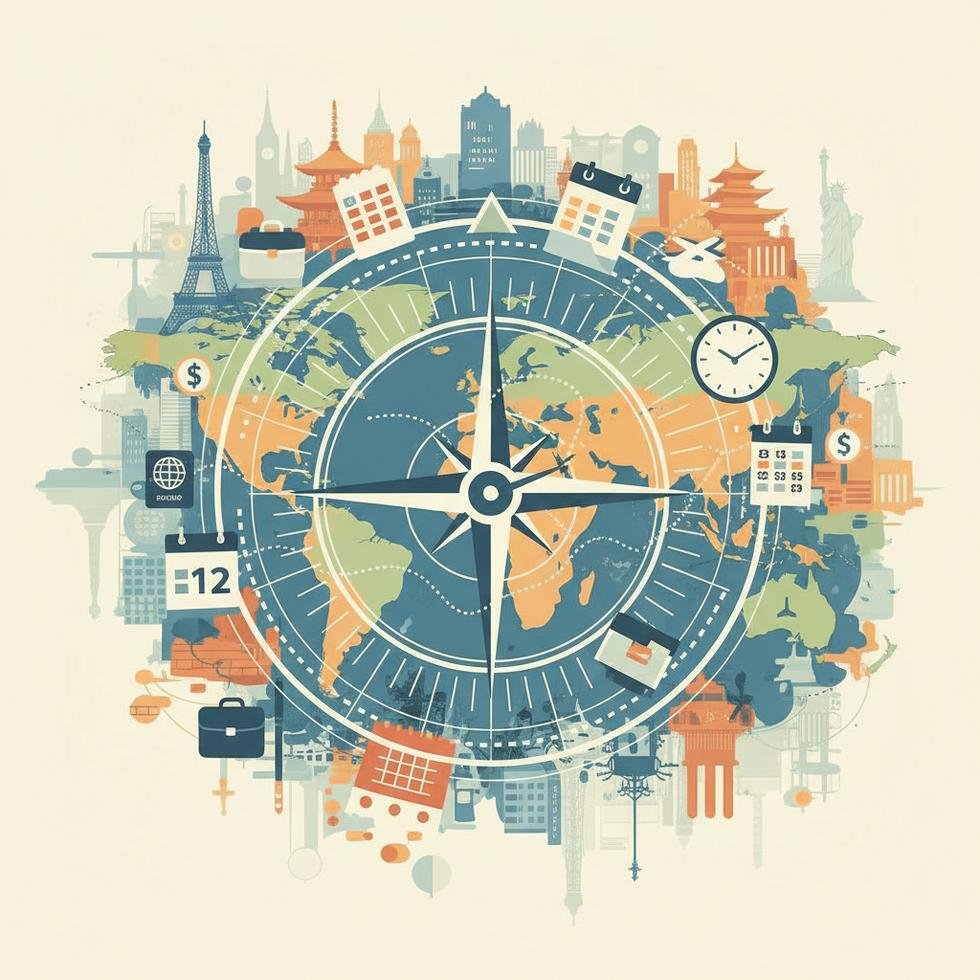 Work and Travel başvuru sürecini gösteren takvim ve belgeler