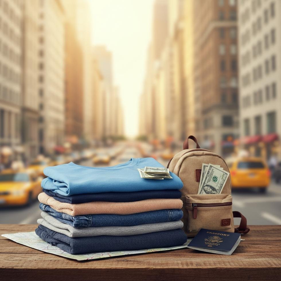 Work and Travel çamaşır katlama işi için çamaşır katlayan çalışan