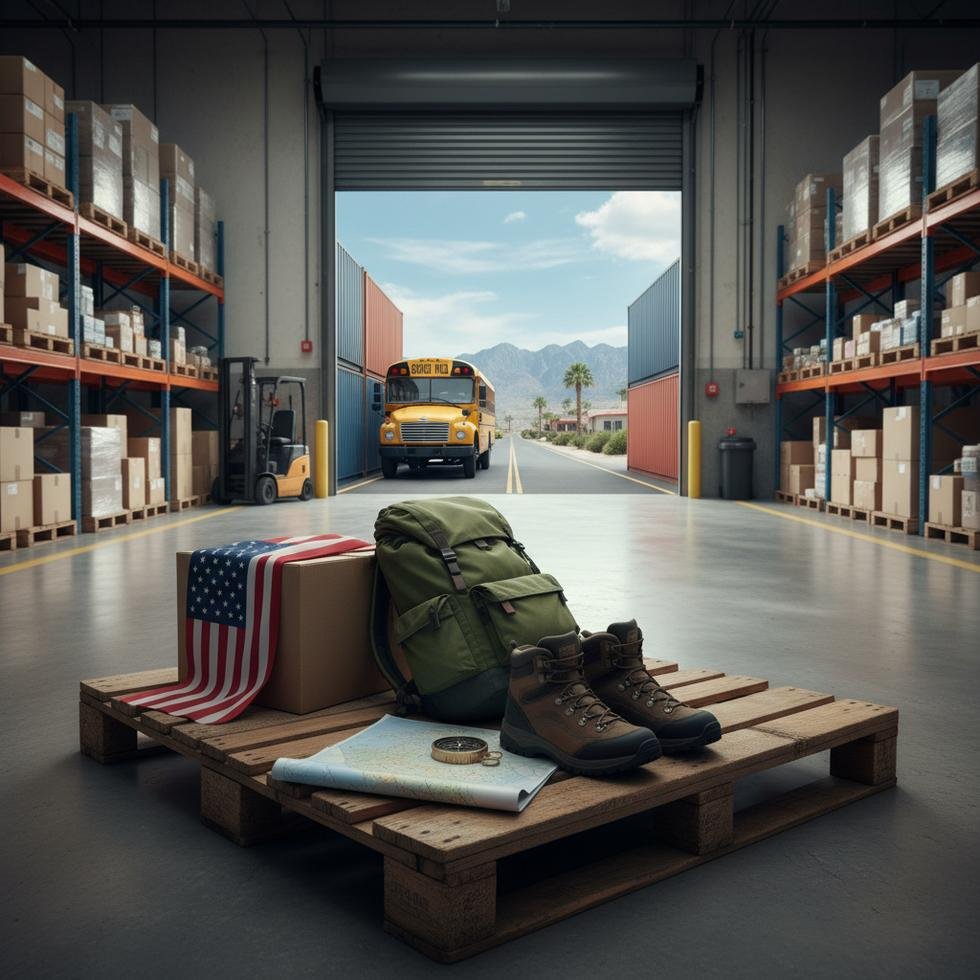 Work and Travel programında depo elemanı olarak çalışan genç bir öğrenci