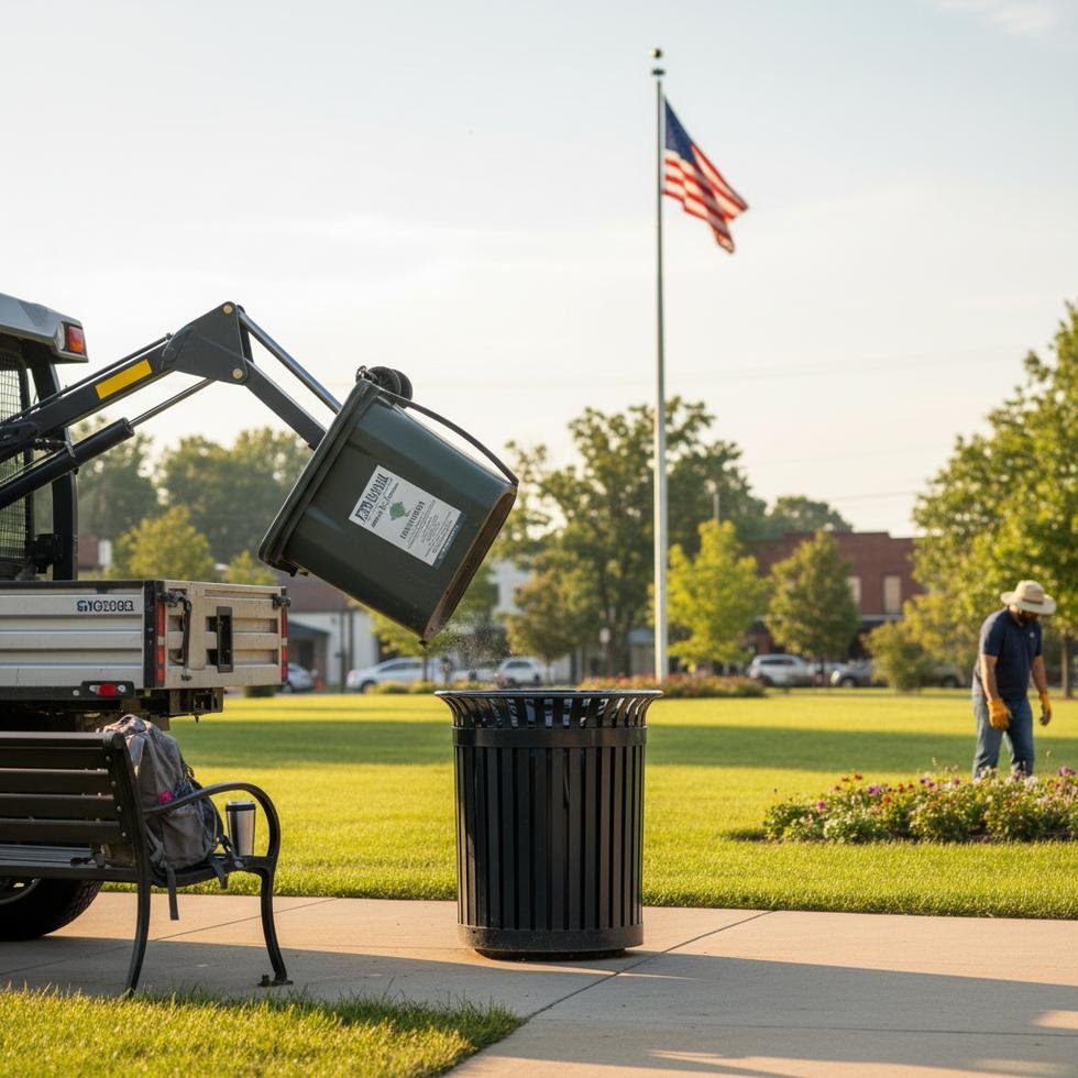 Work and Travel programında dış alan temizlikçisi olarak çalışan öğrenciler