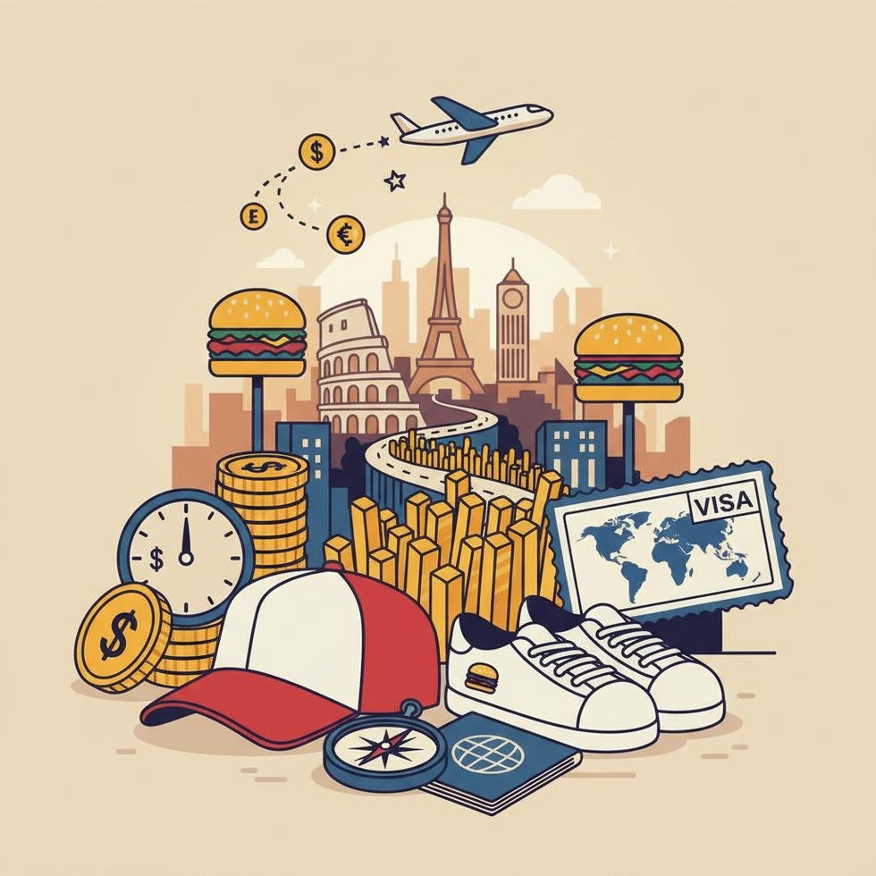 Work and Travel programında fast food crew member pozisyonunda çalışan gençler