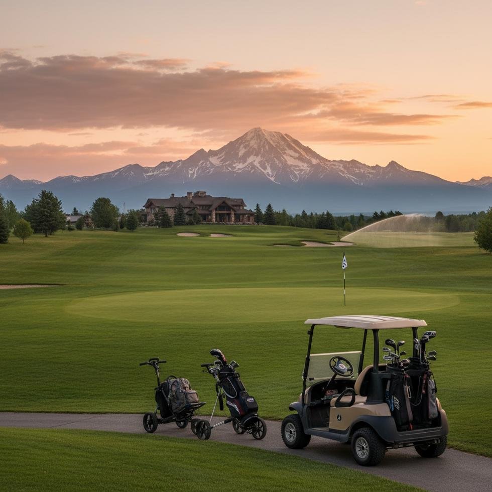 Work and Travel kapsamında golf sahasında çalışan gençler