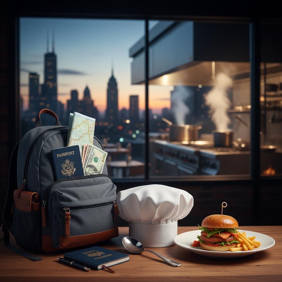 Work and Travel programında Line Cook pozisyonunda çalışan mutfak şefi yardımcısı