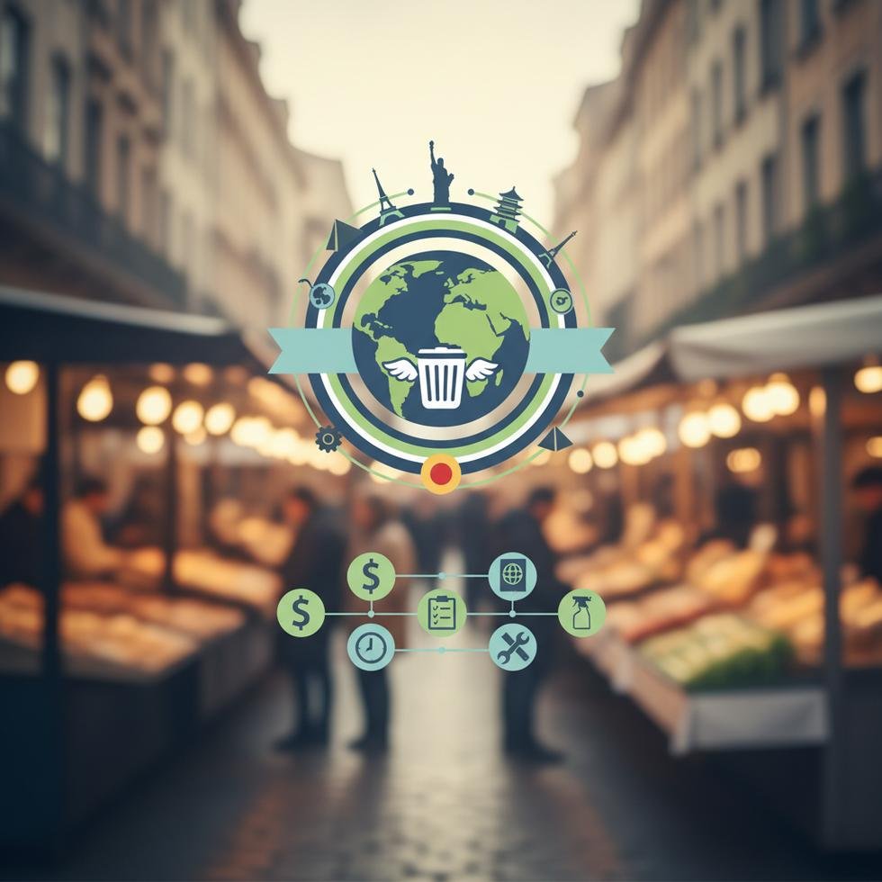 Mutfakta çöp sorumlusunun görev yaptığı Work and Travel programı çerçevesinde çalışma ortamı