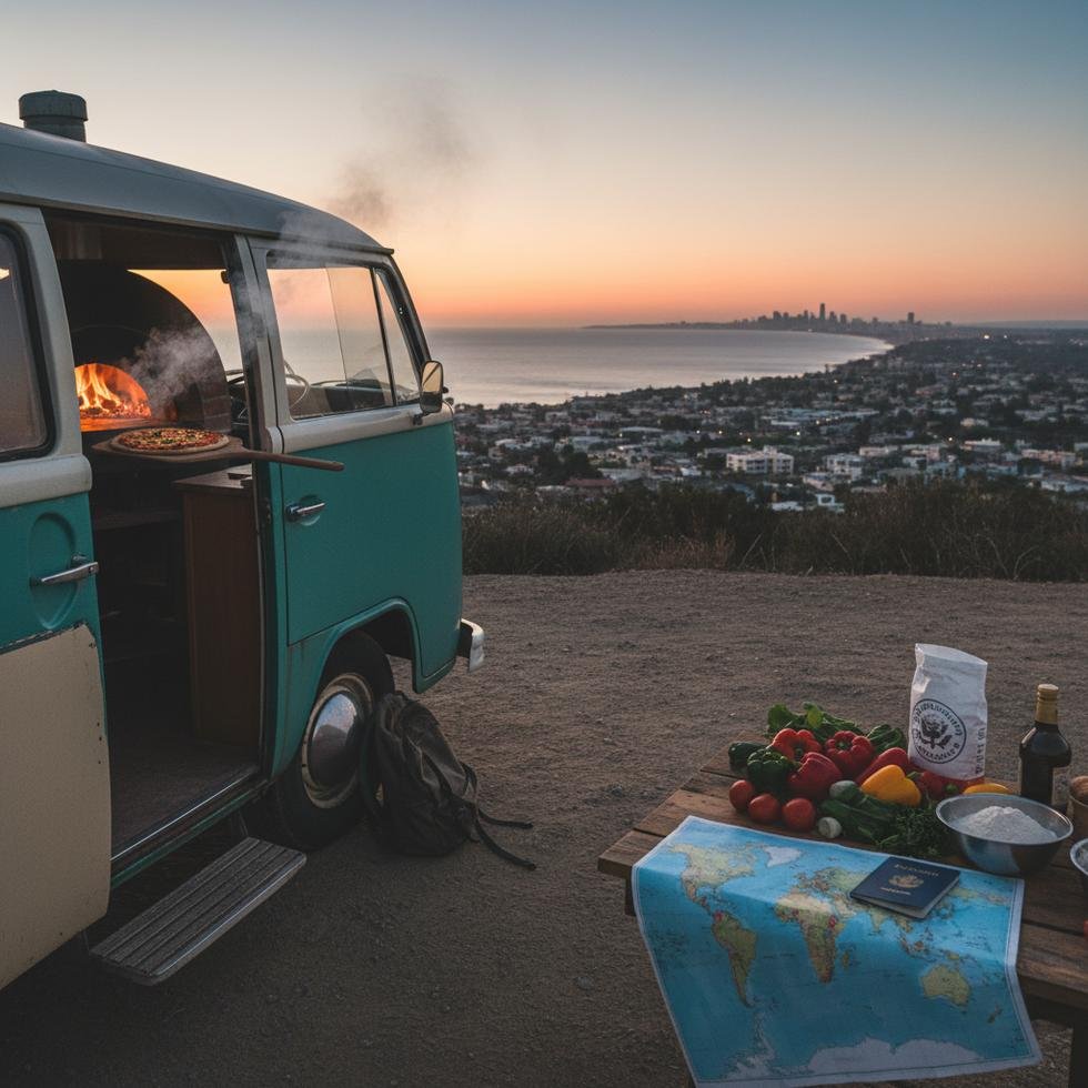 Work and Travel programında pizzacı olarak çalışan kişi