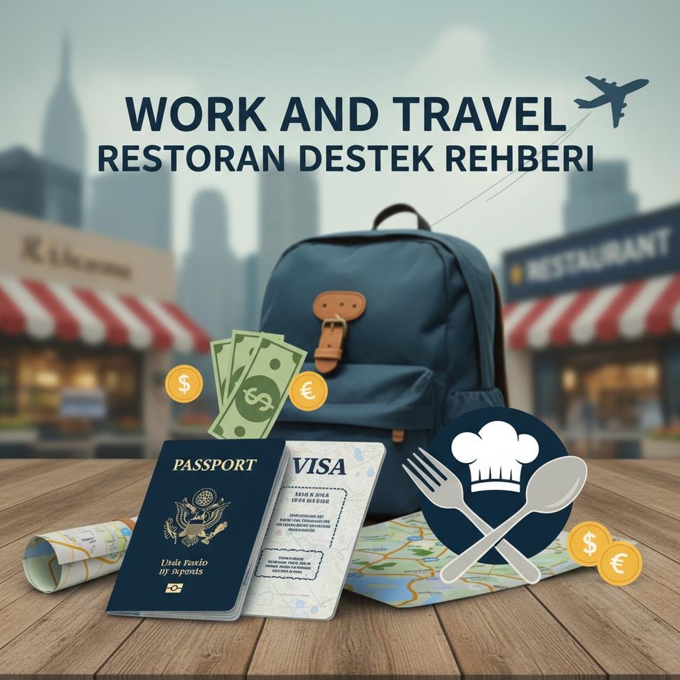 Work and Travel programında restoran destek ekibinde çalışan gençler