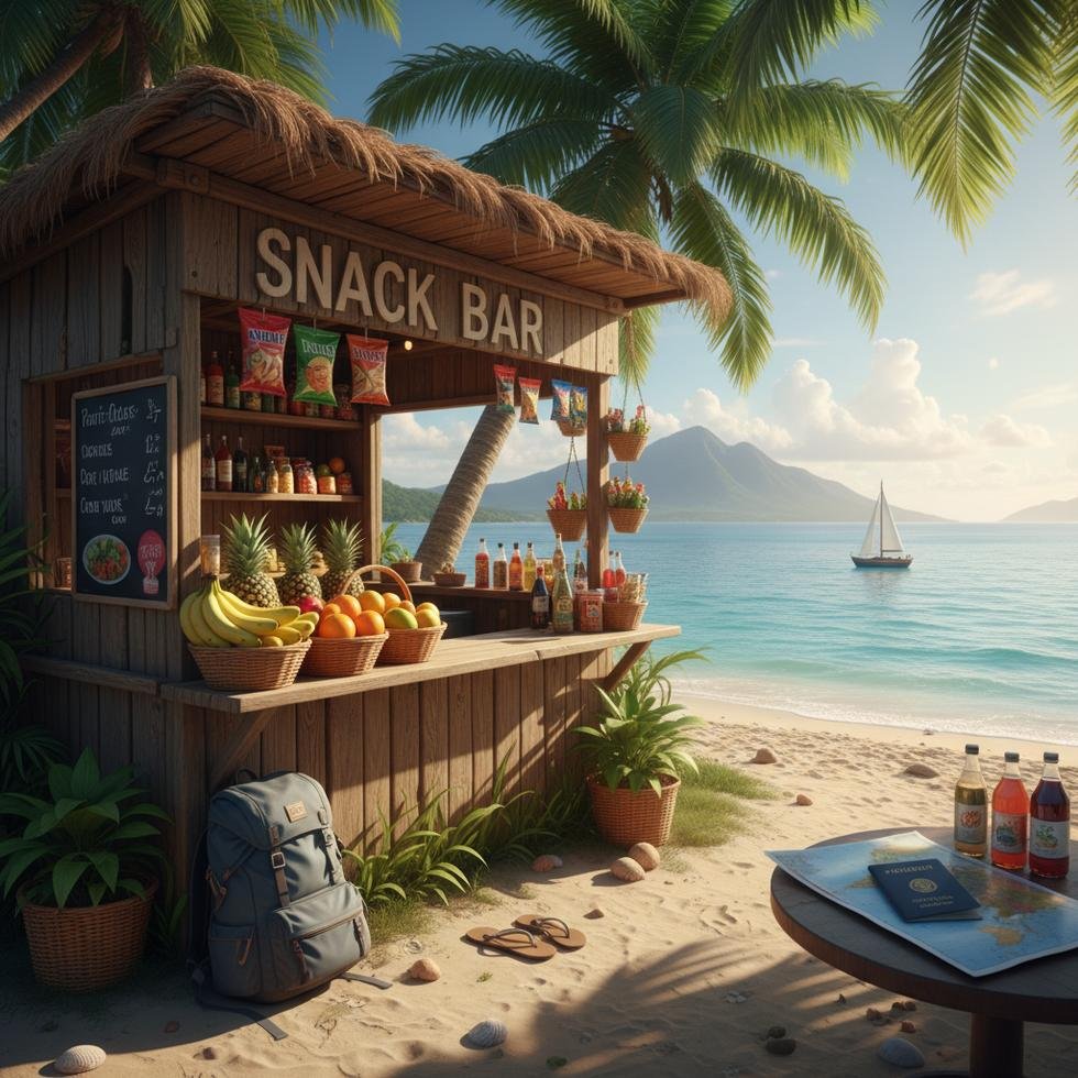 Work and Travel snack bar görevlisi çalışma ortamı