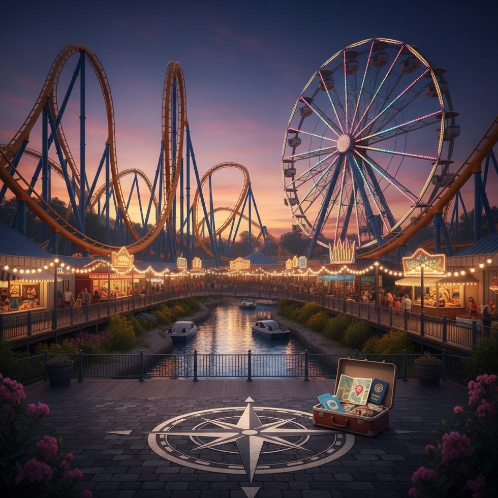 Work and Travel programında eğlence parkında çalışma ortamı ve görevler