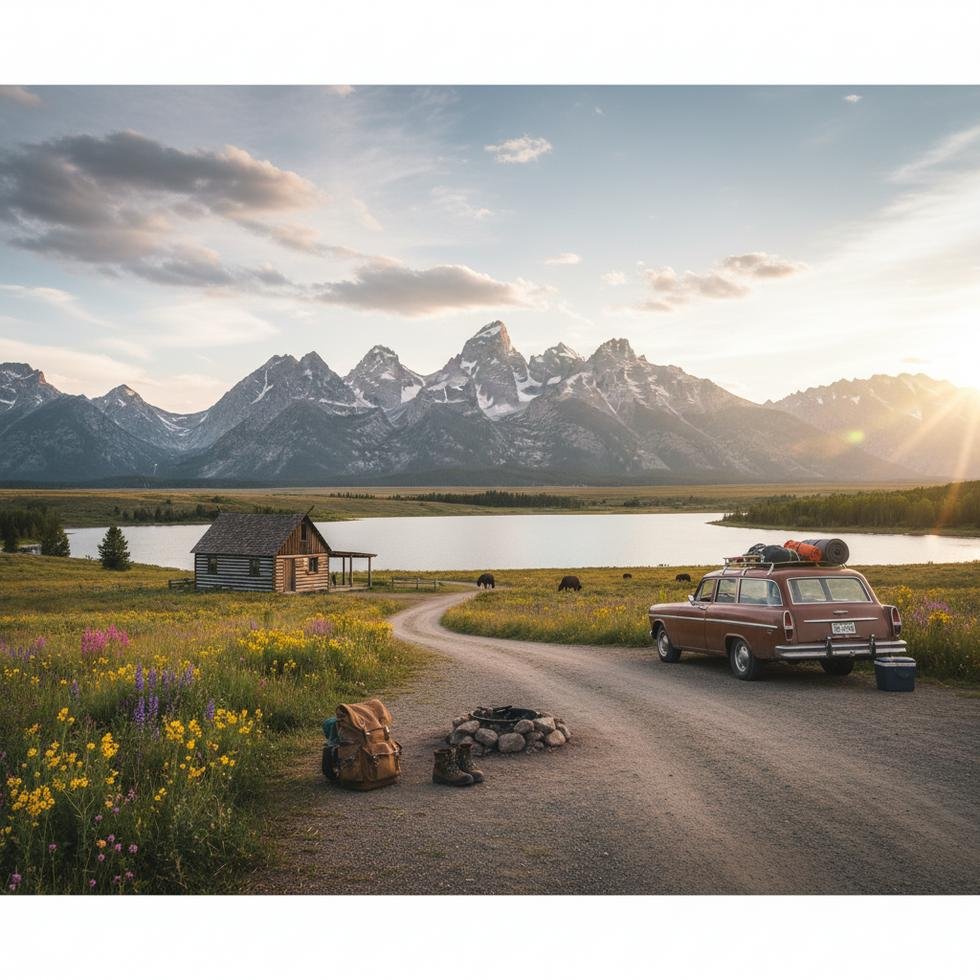 Wyoming eyaletinde Work and Travel programında çalışmayı gösteren doğa manzarası