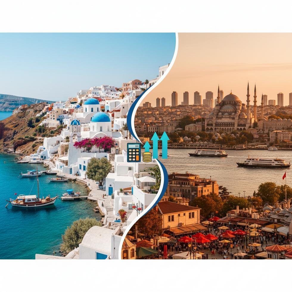 Yunanistan ve Türkiye’nin yaşam ve kariyer karşılaştırması görseli