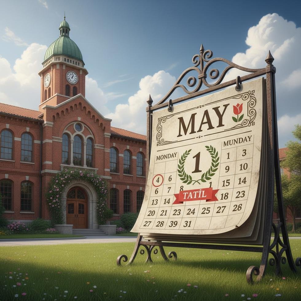 1 Mayıs tatilinde bir okul