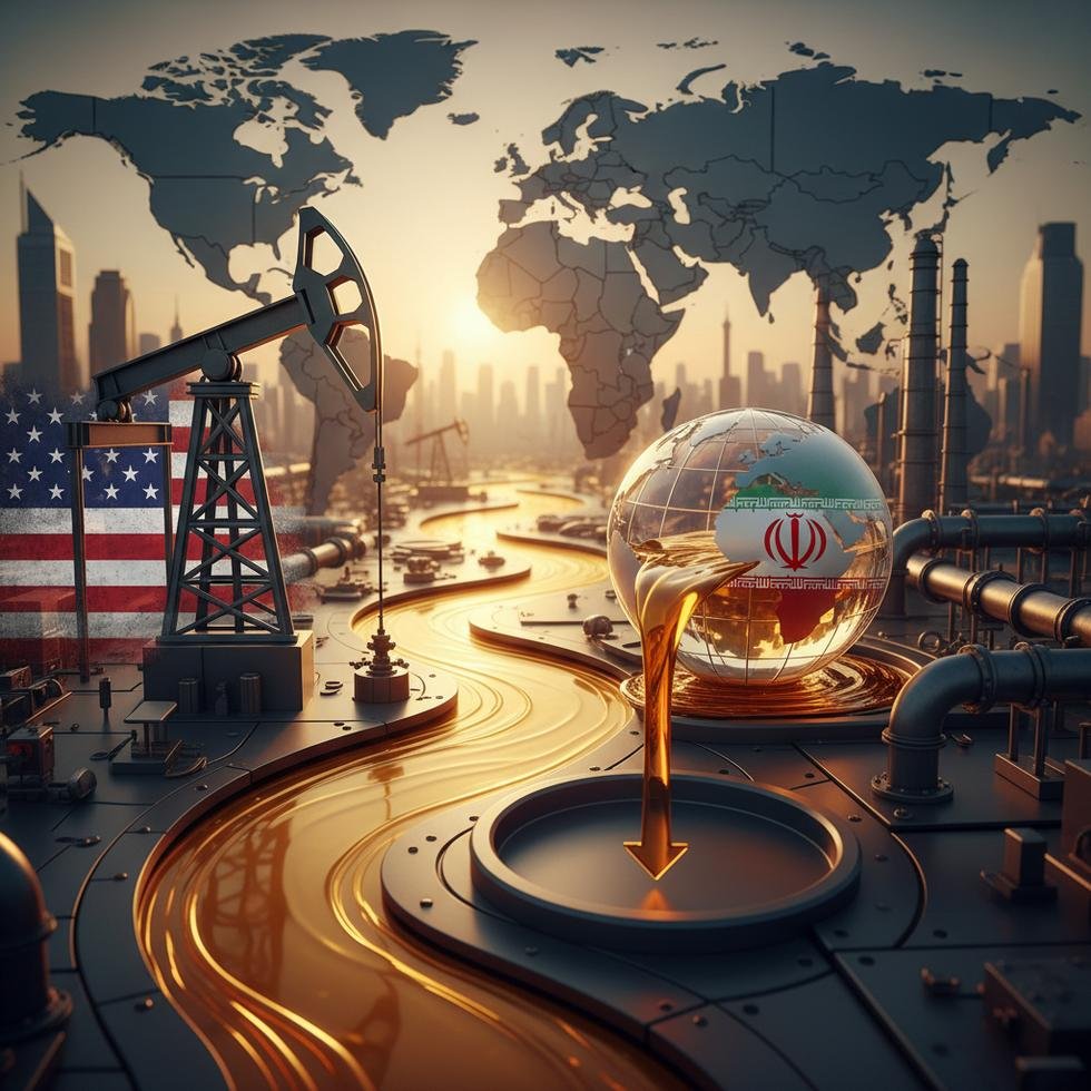 ABD ve İran bayrakları ile küresel petrol piyasası dinamikleri