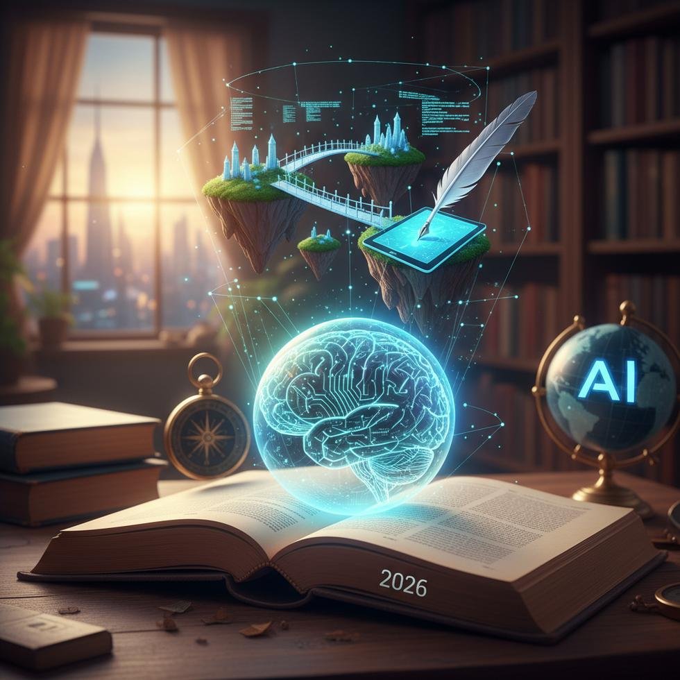 AI destekli İngilizce hikaye yazma yarışması görseli