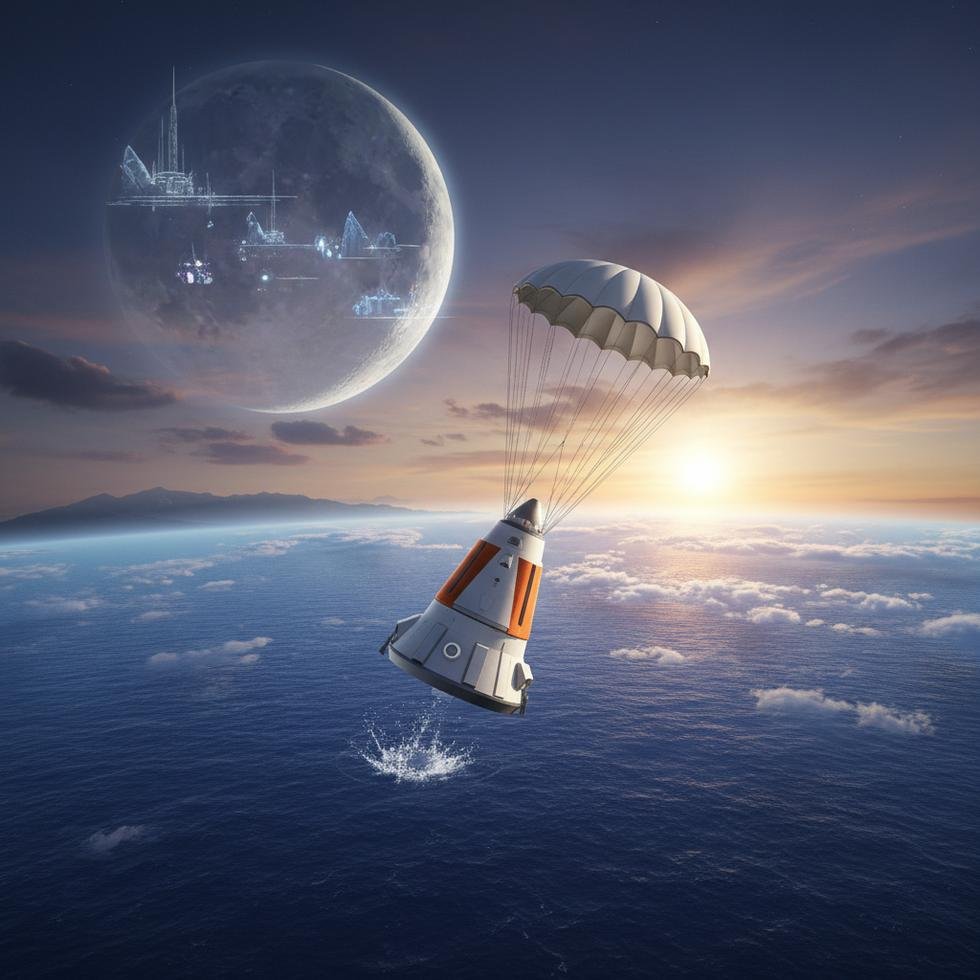 Ay'dan dönen astronotlar ve keşif materyalleri