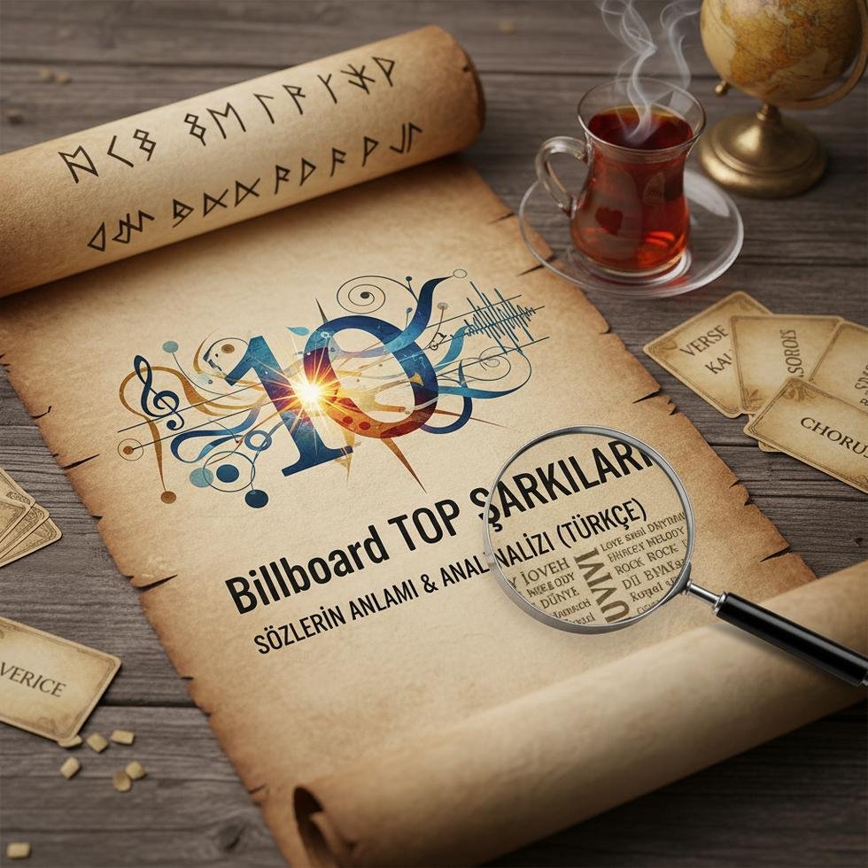 Billboard Top 10 şarkı sözlerinin Türkçe anlam analizi