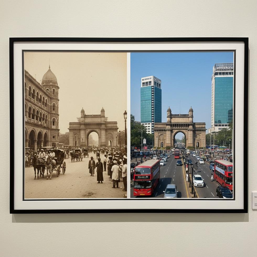 Bombay'ın tarihini ve evrimini sergileyen bir sergi.