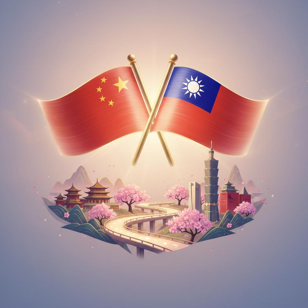 Çin ve Tayvan bayrakları, diplomatik ilişkileri simgeliyor