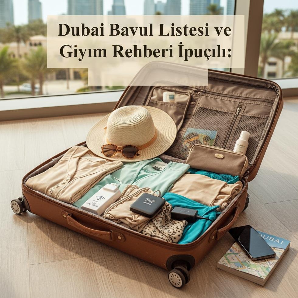 Dubai seyahati için bavul hazırlama ve giyim rehberi