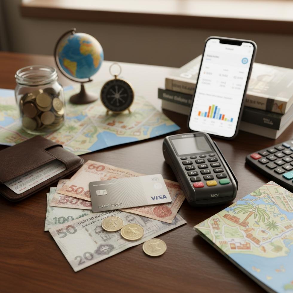 Dubai’de para birimi ve ödeme yöntemlerini gösteren görsel