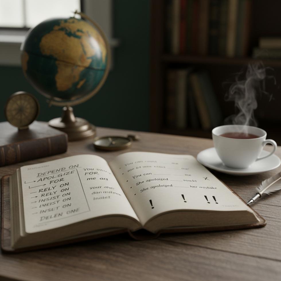 İngilizcede edat takibi gerektiren fiiller listesi ve örnekler